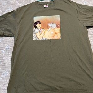 Supreme Olive Green Tee
